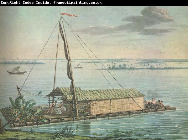 william r clark alexander uon humboldt anvande denna flotte pa guayaquilfloden i ecuador under sin sydaneri kanska expedition 1799-1804